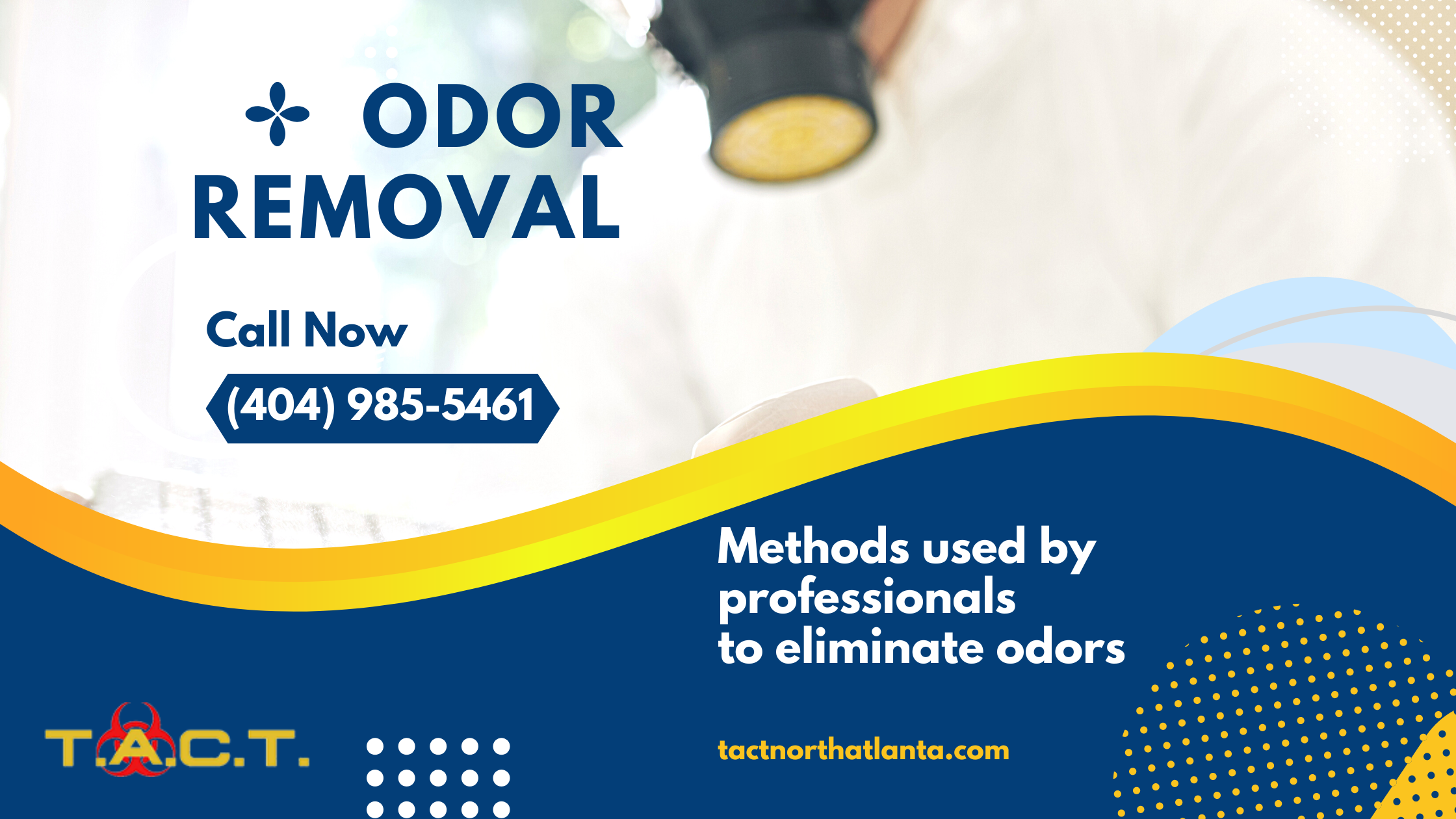 What do professionals use to remove odors?